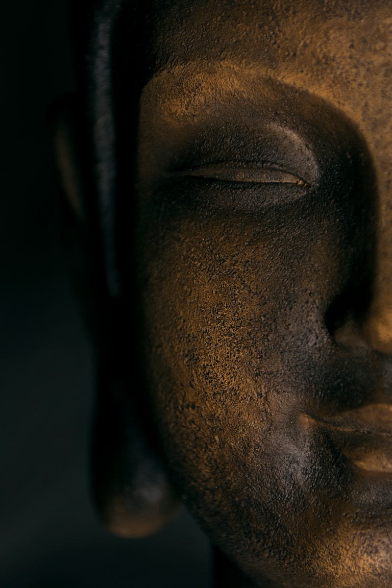 a person with the eyes closed